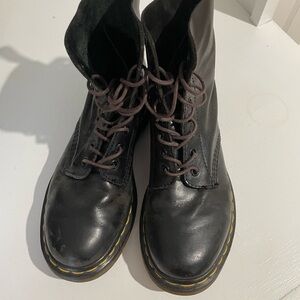 Dr. Martens Black Leather Boots